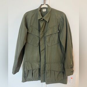 Vintage Jungle Jacket Small Regular Ripstop Poplin OG 107 Vietnam VGUC Etowah